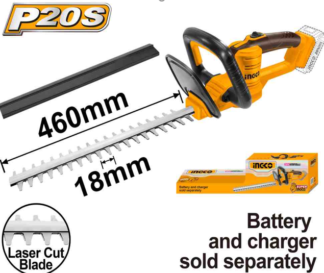 Cordless hedge trimmer