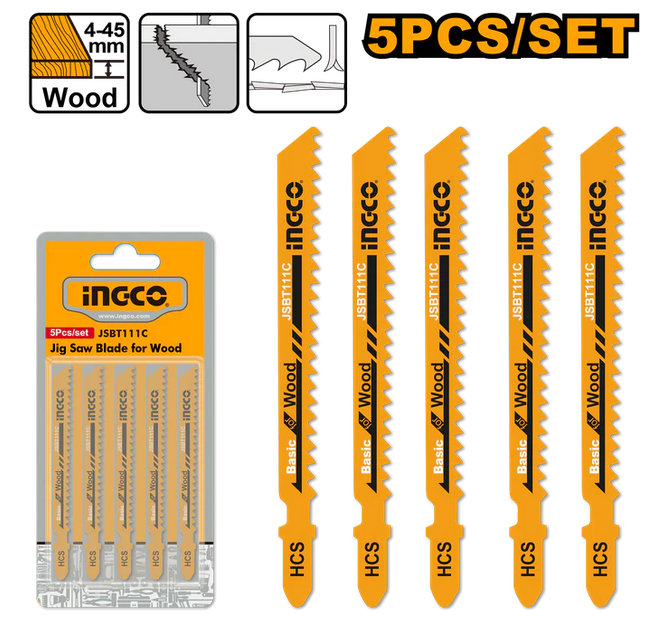 Jig saw blade for wood