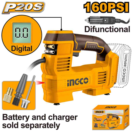 Cordless auto air compressor