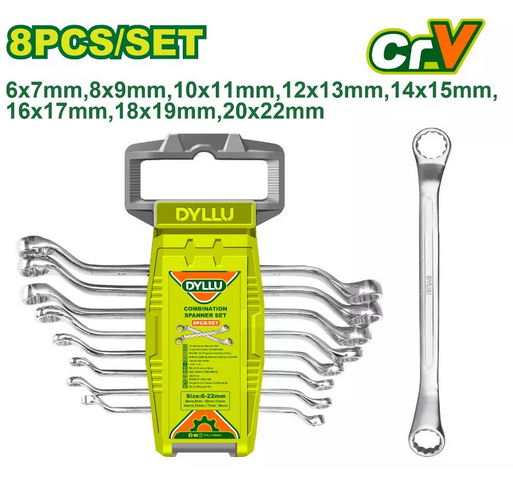 Offset ring spanner set