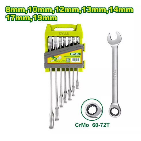 7 Pcs ratchet spanner set - DYLLU