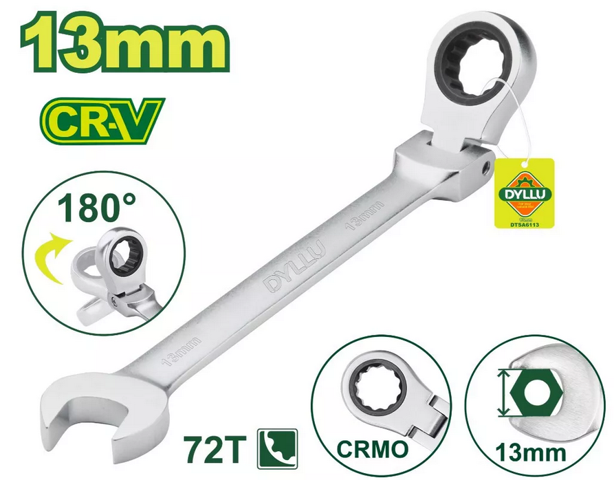 Flexible ratchet spanner - DYLLU