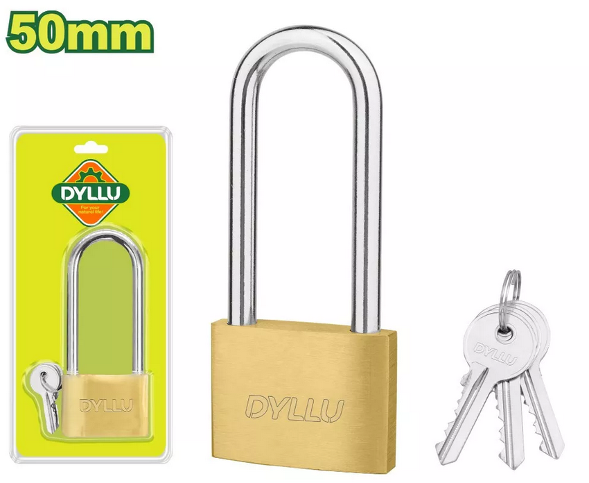 Long shackle brass padlock - DYLLU