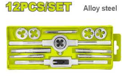 12 Pcs metric tap &amp; die set - DYLLU