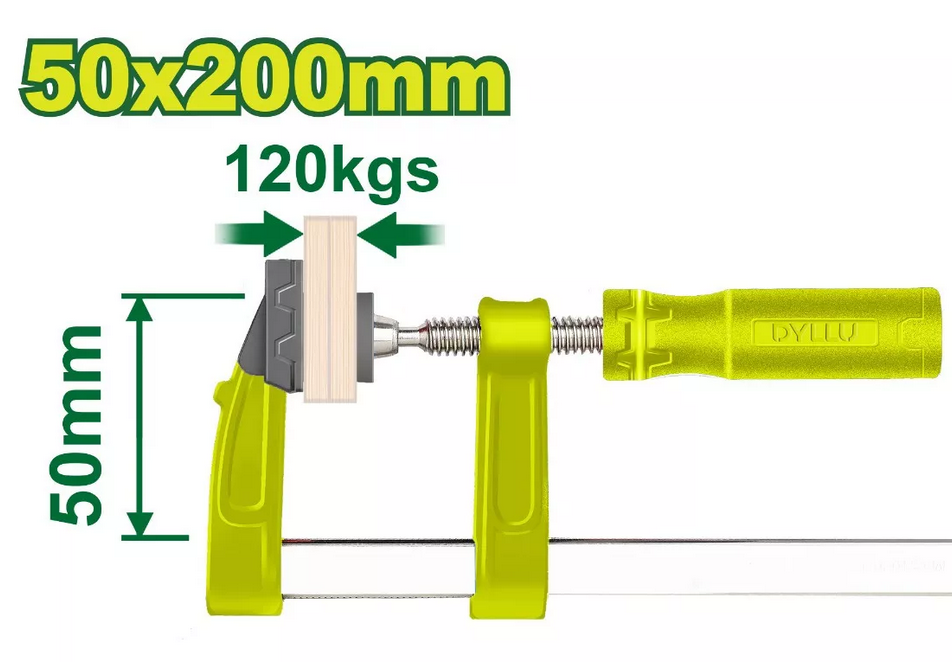 F clamp with plastic handle - DYLLU
