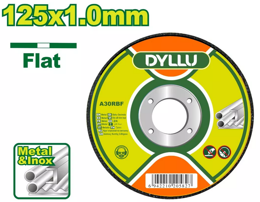 Abrasive metal cutting disc