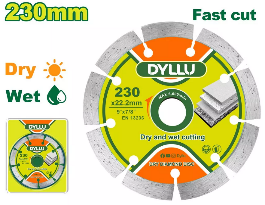 Dry diamond disc - DYLLU