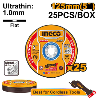 Ultra-thin metal cutting disc set