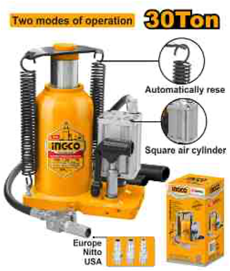 Pneumatic hydraulic bottle jack