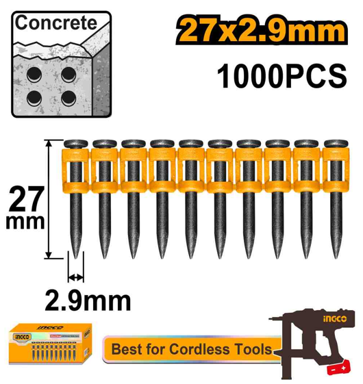 Continuous firing nails