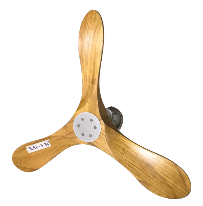 Ventilateur plafonier qualité supérieure avec telecommande ref: HJ-5057 - Couleur Nickel - Dim: 36"