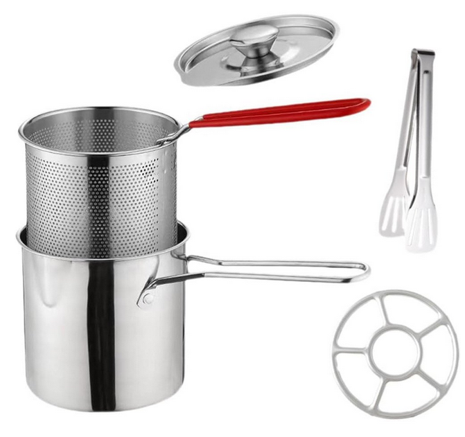 Stainless steel fryer pot