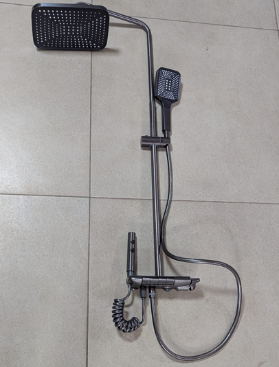 MELANGEUR DOUCHE ALUMINIUM COMPLET A DOUCHETTE MODEL A