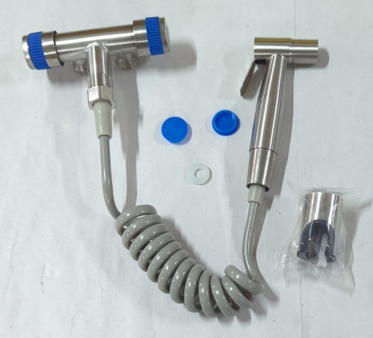 DOUCHETTE WC QUALITE SUPEIEURE AVEC FLEXIBLE ET VANNE