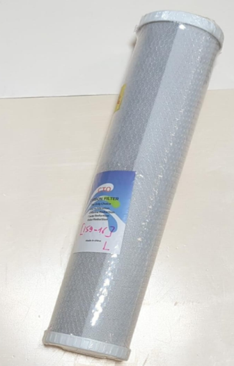 CARTOUCHE EN PARTICULE DE CARBONNE POUR FILTRE A EAU " L "