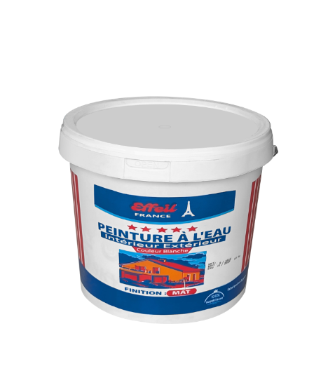 Peinture à l'eau couleur blanc bidons de 4kg marque:Effeil