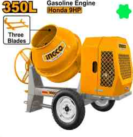 Gasoline concrete mixer