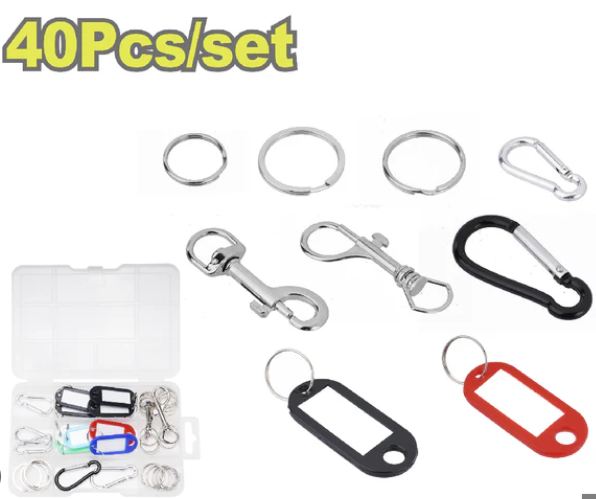 40 Pcs key ring accessories- DYLLU