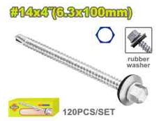 Hex self drilling screw with rubber washer- DYLLU