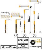 [HRHT442302T] Brosse cylindrique télescopique