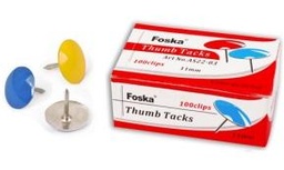[AS22-03] FOSKA-PUNAISE MULTICOLOR 3’’ (BOITE DE 100pcs) AS22-03 (100 PCS)