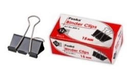 [800-6] FOSKA-CLIP A PAPIER NOIR 15mm (BOITE DE 12 PCS)