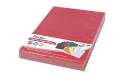 [PC3004-2(Red) C5] FOSKA-COUVERTURE CARTONNE MARBRE 230GSM ROUGE PC3004-2 C5