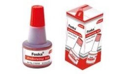 [YX030(red)] FOSKA-ENCRE A TAMPON ROUGE (FLACON DE 30ML) YX030 ROUGE
