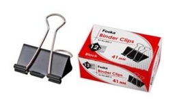 [800-2] FOSKA-CLIP A PAPIER NOIR 41mm (BOITE DE 12 PCS)