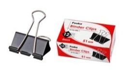 [800-1] FOSKA-CLIP A PAPIER NOIR 51MM (BTE DE 12 PCS) 800-1