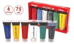 [PE7506A] FOSKA-PEINTURE ACRILIQUE (BOITE 6 COULEURS) 75 ML PE7506A