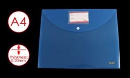 [W208CA-20(transparent blue)] FOSKA-PORTE DOCUMENT TRANSP BLEU 0,20MM A4 W208CA-20