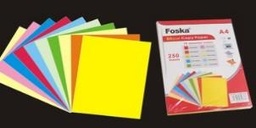 [CP6080-250] FOSKA-PAPIER A4 MULTICOLOR 80 GMS (RAME DE 250 FLS) CP6080-250