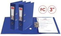 [W9401(PVC blue)] FOSKA-CLASSEUR A LEVIER BLEU INT EXT PVC FC 3’’W9401 BLUE