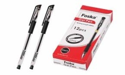 [RH1115(black)] FOSKA-STYLO A ENCRE GEL BALLPOINT 0,5MM, 300MD’ECRITURE  COUL NOIR RH1115 BLACK