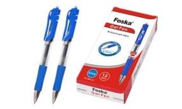 [RH1124(blue)] FOSKA-STYLO CLICK ENCRE GELL BALLPOINT 0,5MM, 300M ECRIT COUL BLEU RH1124 BLUE