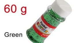 [GT1060(green)] FOSKA-PAILLETTES EN FLACON DE 60 GMS VERT GT1060 GREEN