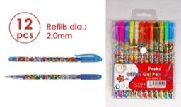 [RH2001-12] FOSKA-STYLO A PAILLETTE 2MM SET DE 12 COUL RH2001-12