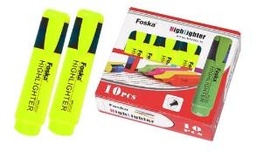 [MK2002-10(yellow)] FOSKA-FEUTRE FLUO JAUNE (10PCS/BOITE) 350M ECRIT 2,8G D’ENCRE MK2002-10 YELLOW