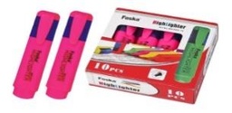 [MK2002-10(pink)] FOSKA-SURLIGNEUR FLUO ROSE BTE 10 PCS 350M ECRIT ENCRE 2,8 GMS MK2002-10 (pink)