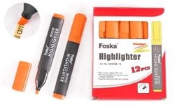 [MK2008-12(orange)] FOSKA-SURLIGNEUR FLUO ORANGE BTE 12 PCS 150/180M ECRITURE 1,8G MK2008-12(orange)