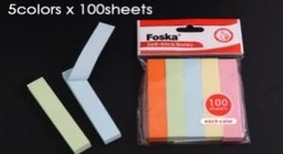 [G3348-3] FOSKA-BLOC NOTE MULTICOLOR FORME BANDE RECTANGLE PM 100 FLS 75 GMS G3348-3