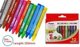 [SM9212] FOSKA-CRAYON COULEUR MASSE DIAM 8MM BTE DE 12 PCS 11*10MM SM9212