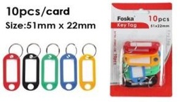 [JZ5002-10B] FOSKA-PORTE CLE CARTE 10PCS PP JZ5002-10B