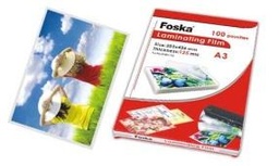 [LF501-A3(125mic)] FOSKA-FILM DE PLASTIFICATION 125 MIC, 303X426MM LF501-A3(125mic)