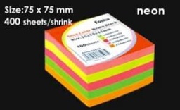 [G3343] FOSKA-BLOC NOTE MULTICOLOR 80 GMS OFFSET L75*W75*H45mm G3343