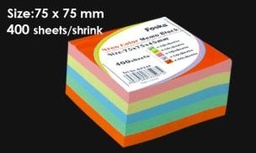 [G3344] FOSKA-BLOC NOTE MULTICOLOR L75*W75*H45mm 80 GMS G3344