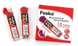 [SX9008(0.7)] FOSKA-RECHARGE GRAPHITE POUR CRAYON MECANIQUE 0,7 60MM SX9008(0,7)