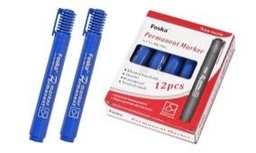 [MK7001(blue)] FOSKA-MARQUEUR PERMANENT POINTE OGIVE COUL BLEU 320/360M ECRIT, 2,6G ENCRE MK7001BLEU