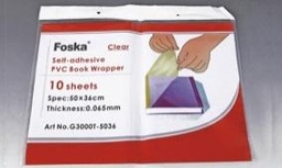 [G3000T-5036(clear,50*36cm)] FOSKA-FILM COUVRE LIVRE -10 FLE DE 50X36CM 0,065MMG3000T-5036(clear,50*36cm)